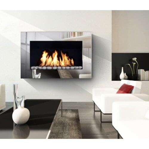 Inno living fire 36 inch 90cm fireplace electric bioethanol burner