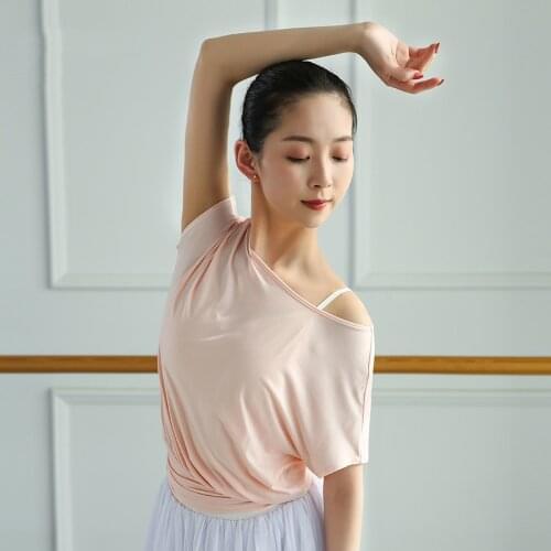 T shirt Women Ballet Crop Top Dance Shirt Ballerina Dancewear Ballet Leotard Top for Dancing Sports T shirt Dance Clothes