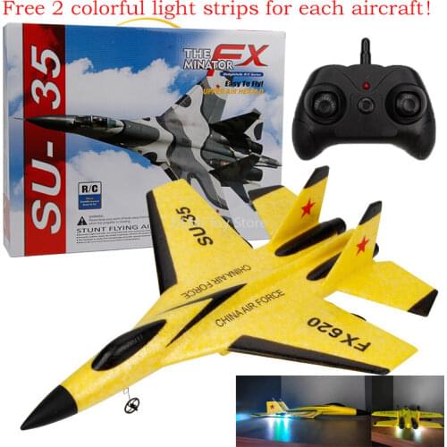 New SU-35 RC Remote Control Airplane 2.4G Remote Control Fighter Hobby Plane Glider Airplane EPP Foam Toys RC Plane Kids Gift