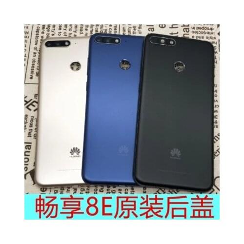 Original Metal Back Shell Housing Door Battery Cover Case For Huawei enjoy 8E ATU-AL10 Camera Glass Lens Button MIXUEWEIQI