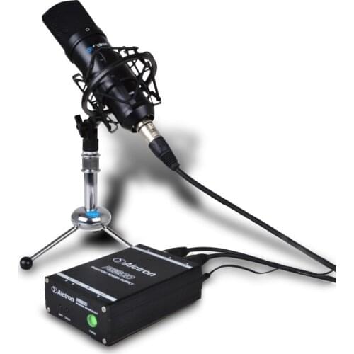 Original Alctron PS200 48V Phantom Power Supply for condenser microphone both by 9V battery and 9V adapter