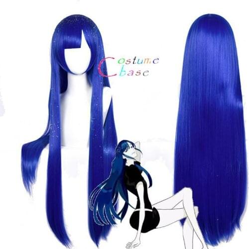 Land of The Lustrous Houseki No Kuni Lapis Lazuli Wig for Women Girls Straight Cosplay Wig Costume Party Blue+ Free Wig Cap