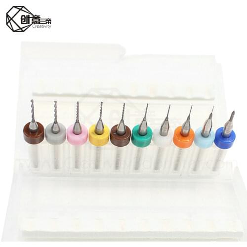 10pcs/Set 0.2-1.2mm 3D Printer Nozzle Cleaning Drill Bits for Extruder RepRap 3D Printer Accessories For MK7 MK8 Print Nozzle