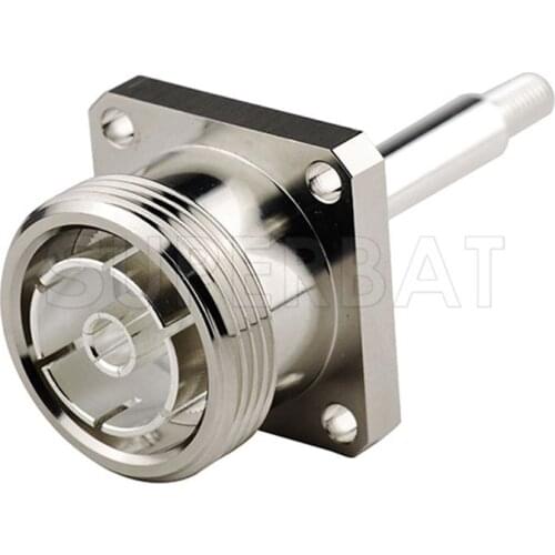 Superbat 7/16 Din Jack Panel Mount with Long Extended pin for RG402,.141 Semi Rigid Cable
