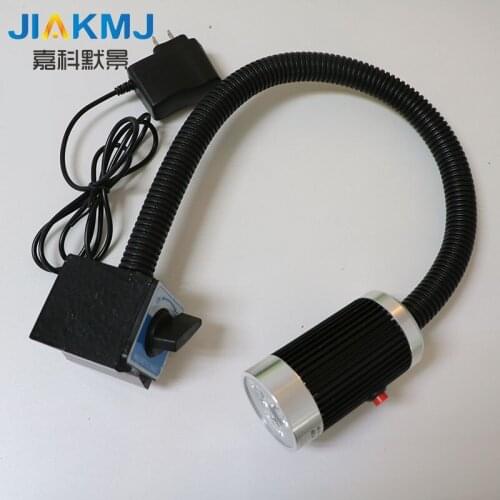 LED 9W 24V-110V 220V low price soft rod magnetic base high power led CNC machine light /work table lamp / milling machine Light