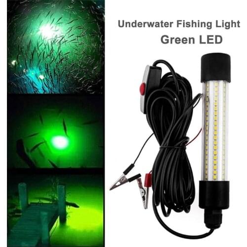 LED Submersible Fishing Night Light Underwater Fish Lure Bait Finder Lamp Outdoor Night Fishing Light Fish Attracting Light