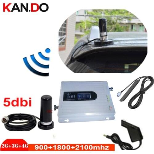 For car 2G 3G 4G triband GSM 900 1800MHZ 2100MHZ booster repeater 4g repeater 3G gsm repeater GSM BOOSTER 4G band 3 lte