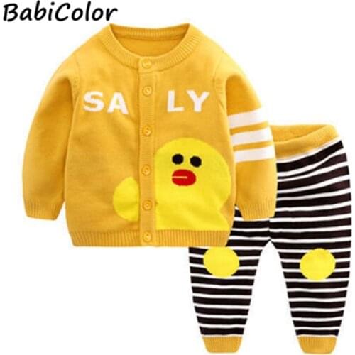 Newborn Baby Girl Knitted Clothes Baby Boys clothing set Autumn Baby Girls outfits Cotton Infant Baby Girl clothing