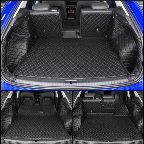 High quality! Full set car trunk mats for Audi Q3 2021 waterproof cargo liner mats boot carpets for Q3 2020-2019,Free shipping