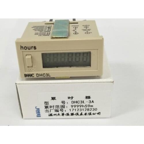Wenzhou Dahua Chronograph DHC3L-3A Industrial Timer 9999h59m AC Voltage Input
