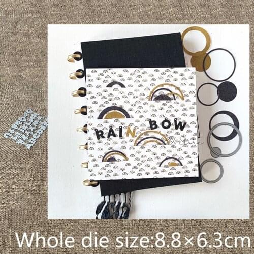 XLDesign Craft Metal Cutting Die stencil mold 27pcs alphabet tag decoration scrapbook Album Paper Card Craft Embossing die cuts