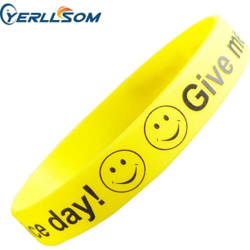 YERLLSOM 250pcs/Lot free shipping High Quality Custom personalized printing silicone bracelets for events Y070101