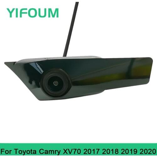 YIFOUM HD CCD Car Front View Parking Night Vision Positive Waterproof Logo Camera For Toyota Camry XV70 2017 2018 2019 2020