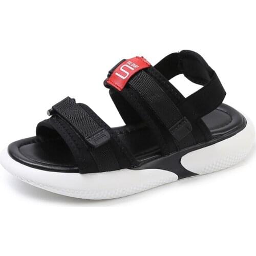 2021 New Summer Cool And Comfortable Leisure Velcro Thick-soled Round Toe Womens Sandals