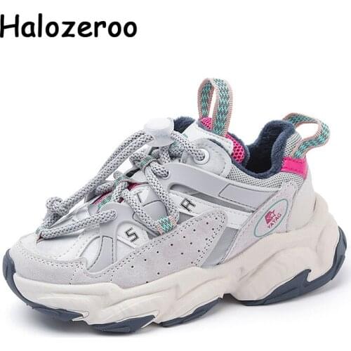 Winter Kids Sport Sneakers Baby Girls Casual Sneakers Children Slip On Shoes Boys Brand Shoes Black Chunky Sneakers Trainers New