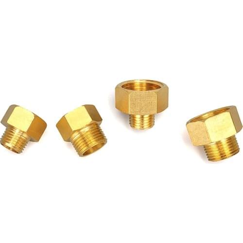 1/4" 5/8" male to female adapter, brass threaded connector, brass connector