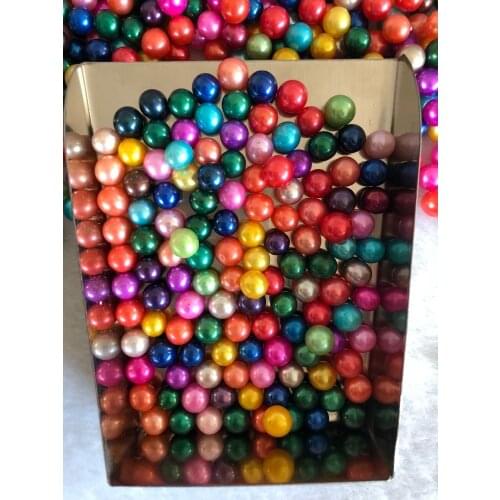 5pcs Colored Loose Edisons Pearls 26 Colors Grade AAA Quality Loose Edisons 9-12MM Size Pearls DIY Wish Pearl Gift FP012