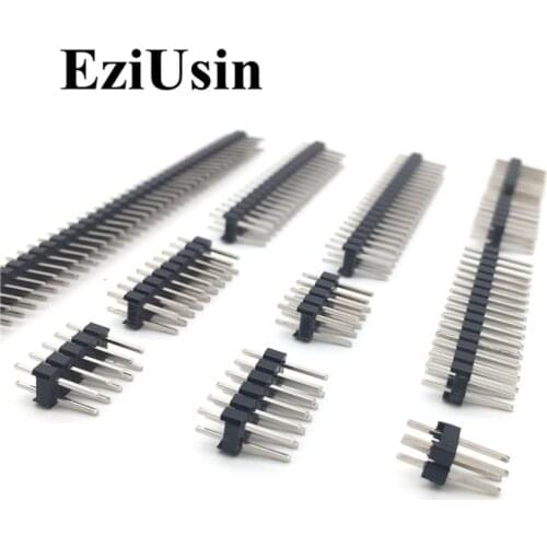 2.0mm 2.0 Double Row Male 2~40P Breakaway PCB Board Pin Header Connector Strip Pinheader 2 * 2/3/4/6/8/10/12/15/20/40P