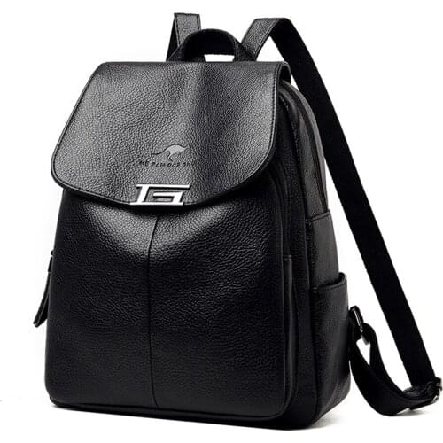 2021 Multifunction Fashion Women Backpacks High Quality Female BagPack School Bag for Teenage Girls Leather Travel Back Pack New