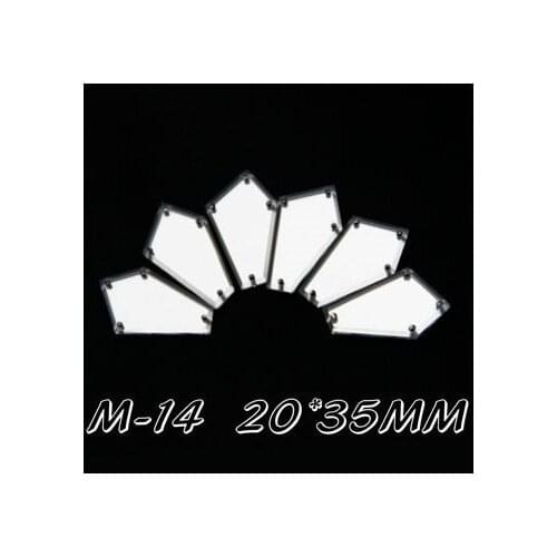 50pcs 20*35cm sew on mirror piece ,Fashion DIY cloth garment decoration accessory