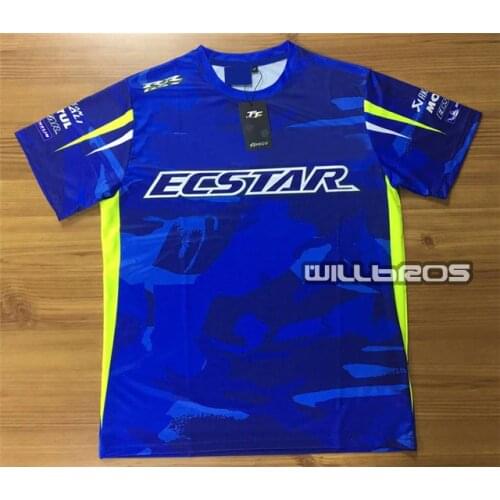 Quick Dry T Shirts For Suzuki Scooter Blue T-shirt Motocross MX Dirt Bike Summer Jersey Sport Short Sleeve Mens
