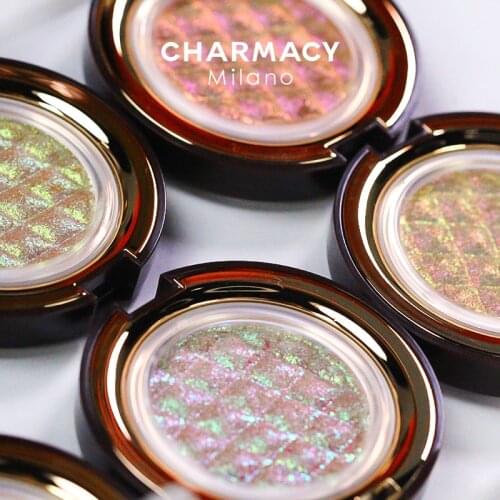CHARMACY Shiny Eyeshadow Highlighter Make Up Contour Face Body Bright Cosmetic Chameleon Duochrome Glitter Eyeshadow Makeup
