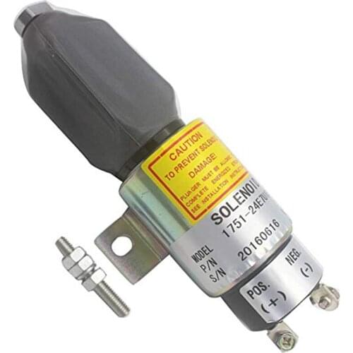 Stop Shutoff Solenoid 3864274 17512467U1B1S5A 1751ES24E7U1B1S5 SA393324 SA3766T24 For Cummins Caterpillar E70B