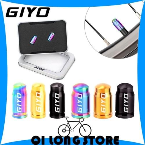 GIYO Titanium alloy French nozzle valve cap Mountain road self-propelled nozzle valve core cap French American tire dust cap