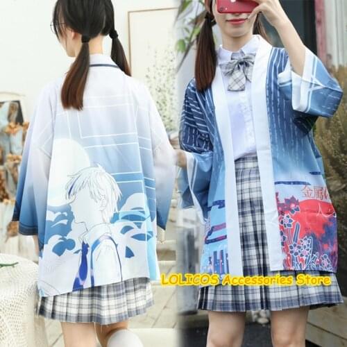 Bungou Stray Dogs Akutagawa Ryunosuke Atsushi Yukata Kimono Cloak Sleepwear Men Women Haori Unisex Cardigan Coat Tops COsplay