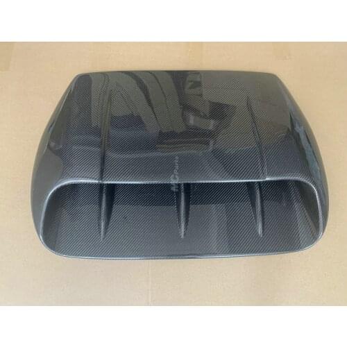 JDM Real Carbon Fiber Fins Scoop Bonnet Hood Vents Kit Cold Air Intake For Subaru Impreza WRX VAB VAF STI 11TH 2015-2019 16 18