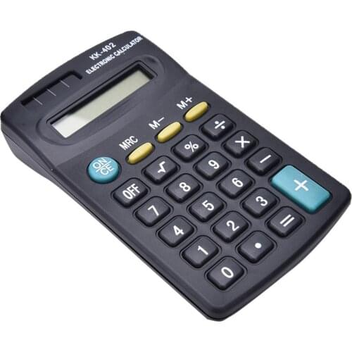 Mini Calculator 8-Digit LCD Display Small Calculator Cute Pocket Size 4.37x2.44'' for Students Use Portable Office Home School
