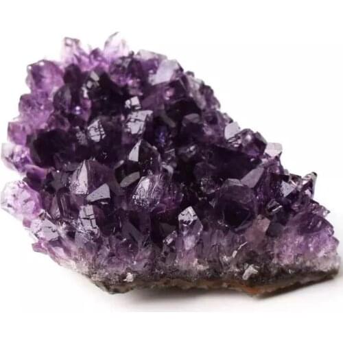 MOKAGY 60G-80G Natural Crystal Raw Amethyst Rough Purple Quartz Cluster for Fengshui 1PC
