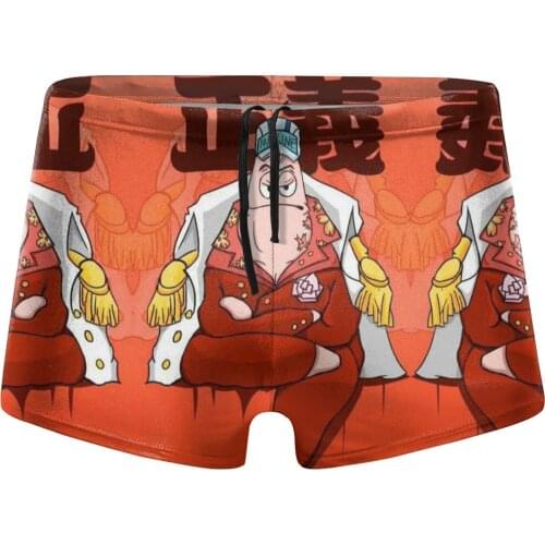 Men Anime Manga swimwear MARINE shorts Boy for the sea Pool
