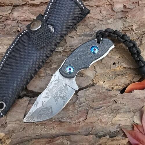 Outdoor Tactical Camping Hunting Survival Pocket Fixed Blade Knife High Quality Military EDC Knives Combat Knives Fighting Tools