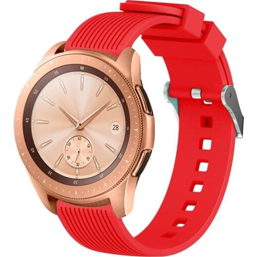 Silicone strap compatible with Samsung Galaxy Watch 46mm/Active 2 42mm/Huawei watch GT2/Amazfit GTR Wristband for 22mm 20mm band