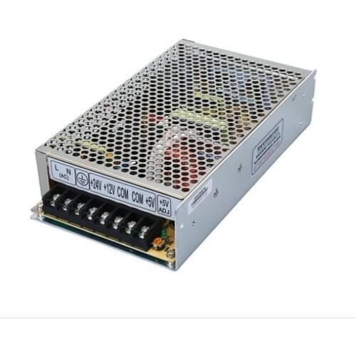 T-120D three sets of switching power supply, 5V/12V/24V multi-channel monitoring switching power supply