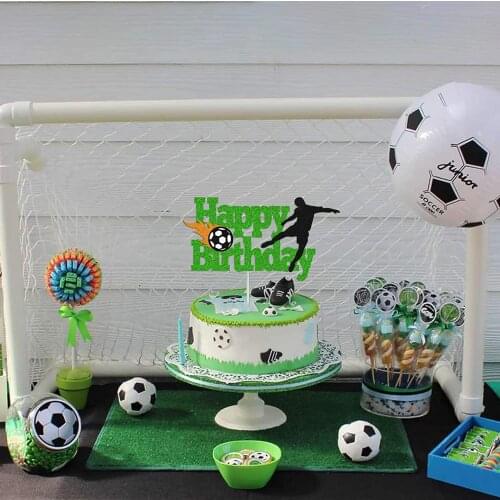 Football party cake topper decor for Football ornaments cake decor accessories birthday cake decor fiestas eventos supplies