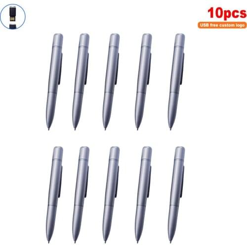 10pcs/lot USB flash drive 128GB 64GB 32GB pendriver USB memory stick 16/8/4GB Ballpoint pen usb key flash disk For photography