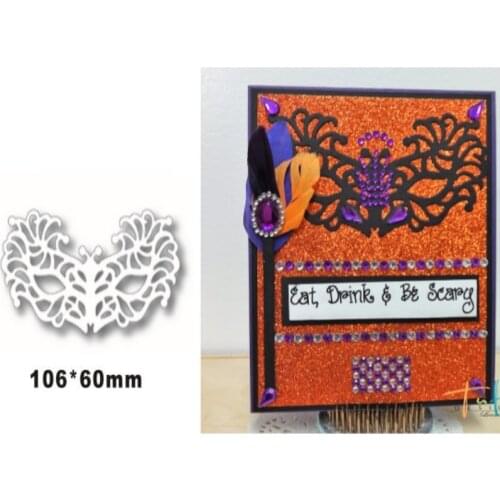 Happy Halloween Venetian Mask Metal Cutting Dies for DIY Scrapbooking Album Decorative Embossing Handmade Paper Cards Gift