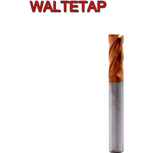 WALTETAP 58° solid tungsten carbide end mill 4 flutes square end mills HRC58 1MM 1.5MM 2MM 2.5MM 3MM 4MM 5MM 6MM 8MM 10MM 12MM