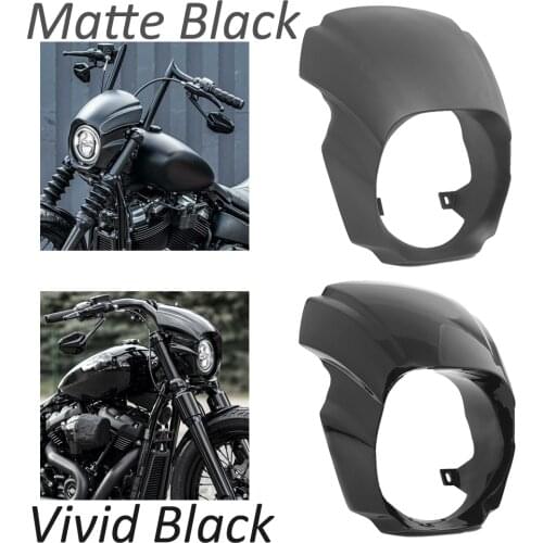 Vivid /Matte Black Motorcycle Headlight Fairing Mask Windshield Cover For Harley Softail Breakout 2018-2020 Model
