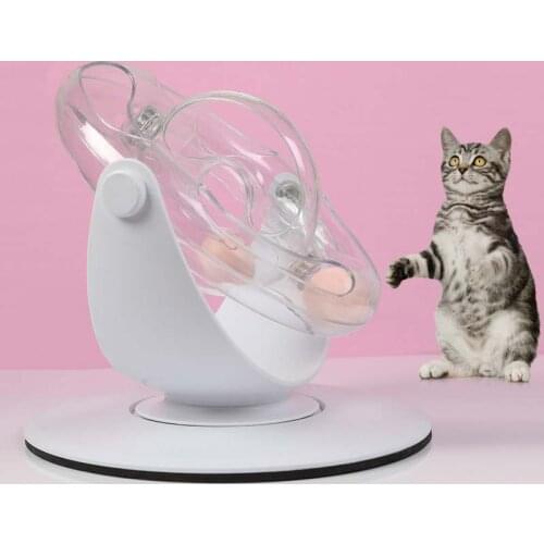 Cat toy funny cat space ring with grass ball turntable educational