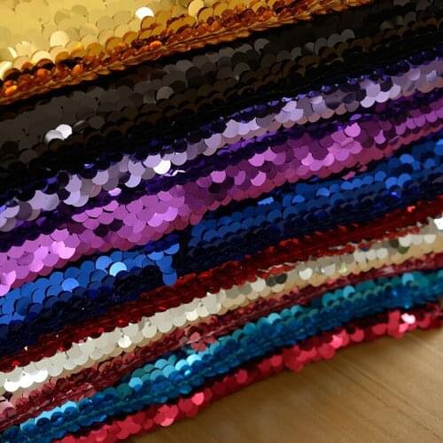 GLace 1Y/lot Encrypted 9mm glitter mesh sequined fabric for evening wear performance clothing TX1424