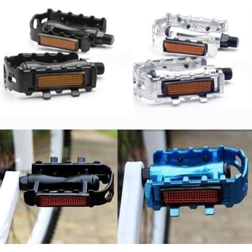 1Pair MTB Road Mountain Bike Pedals Flat Aluminum Alloy Anti-slip Bicycle Cycling Platform Sealed Bearing Accessories Part 9/16"