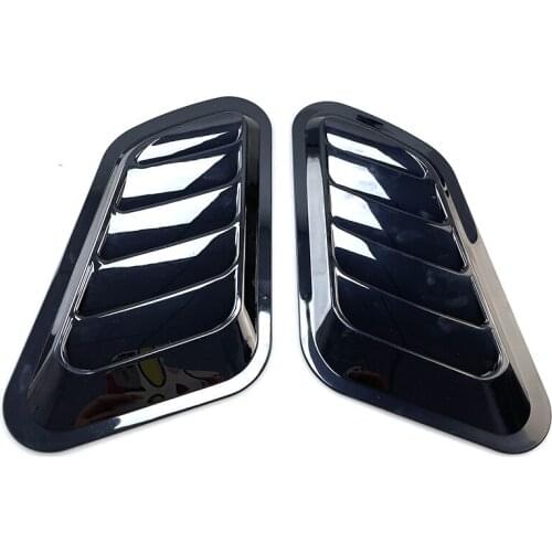 2PCS Universal Intake Scoop Turbo Bonnet Vent Cover Hood ABS Car Hood Air Outlet Decorative Carbon Fiber False Vent Hood Vehicle