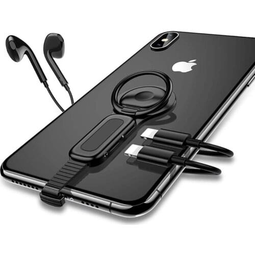 2 In 1 Earphone Charging Audio Adapter Splitter Lighting to 3.5mm Headphone Jack Aux Charging Cable