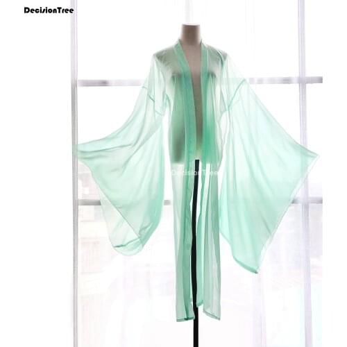 2021 hanfu coat chinese style ancient costume hanfu sunscreen cardigan chiffon coat modern hanfu cardigan
