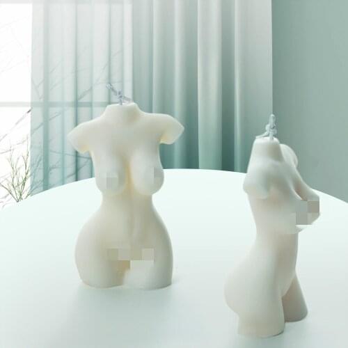 3D Art Female Body Design Silicone Candle Mould for DIY Handmade Aromatherapy Candle Plaster Ornaments Handicrafts Soap Mould