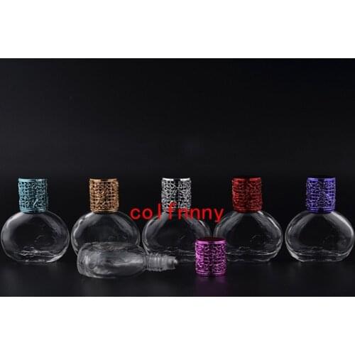 50pcs/lot Mini 13ml Glass Perfume Bottle With Gift Packaging Empty Refillable Travel Roller Ball Parfum Bottles