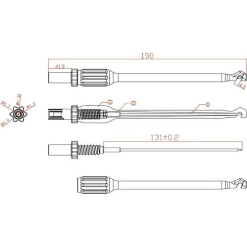40GF 2 Automotive Test Lead Kit Power Probe Clip Hook 4mm Banana Tool Puncture Wire Multimeter Test Stick